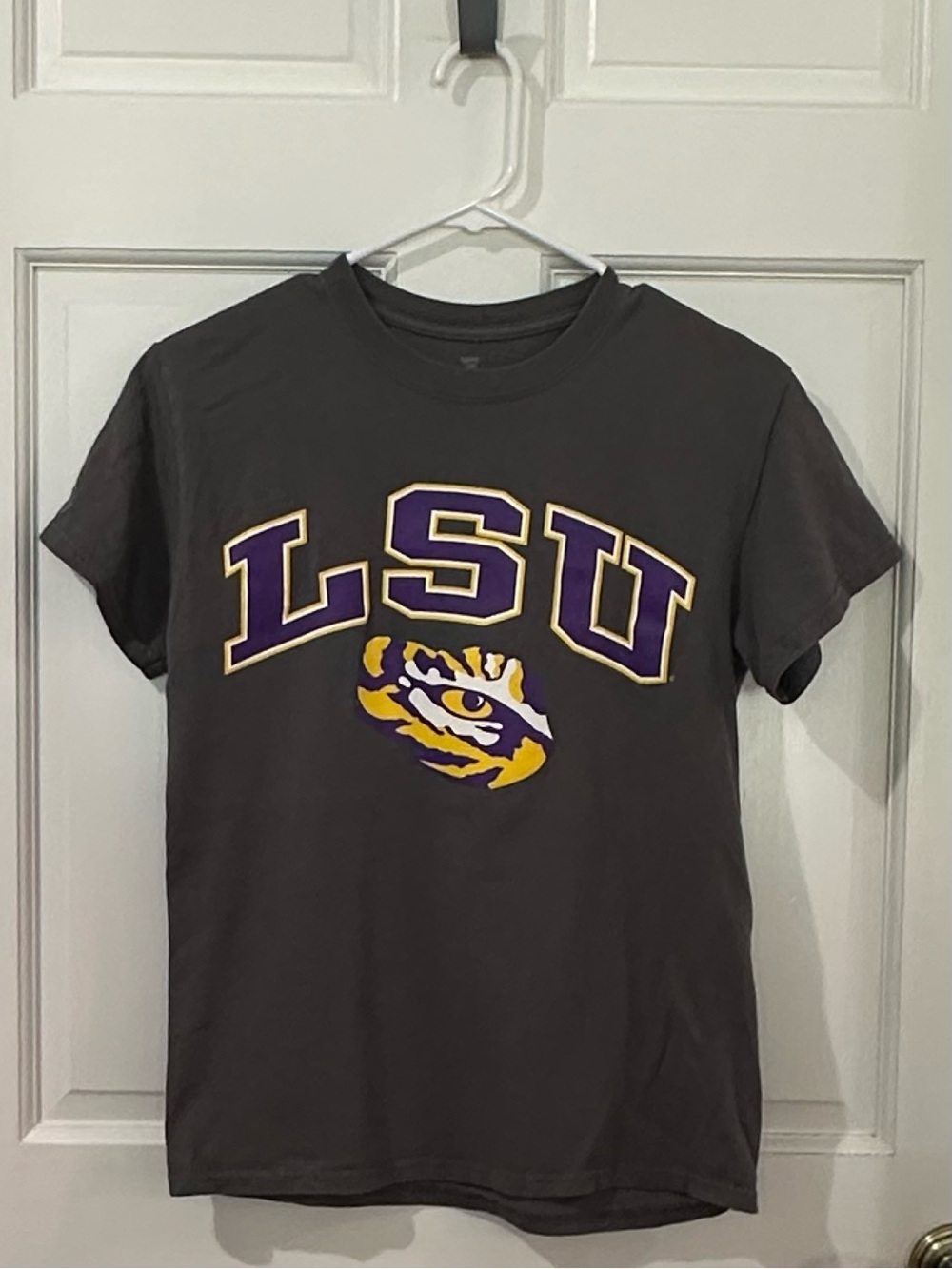 Fanatics.  LSU Short-Sleeve Graphic Tee with Purple and Gold Logo